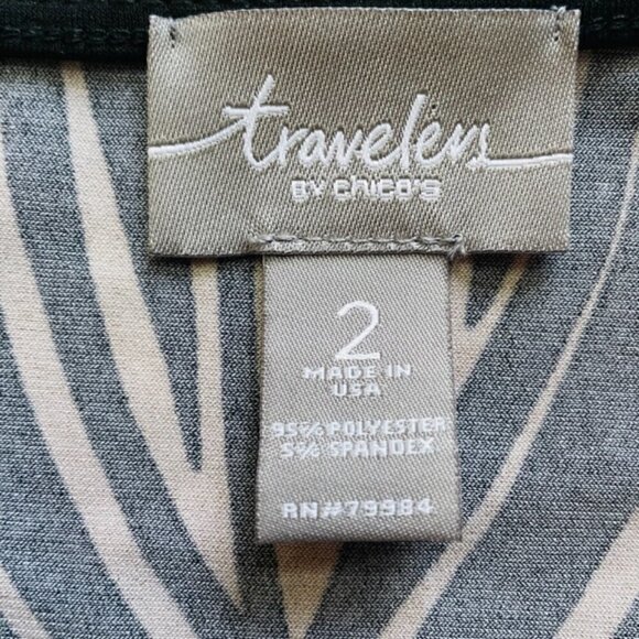 CHICO'S Travelers V-neck Tunic Top - Size Large - Picture 5 of 7